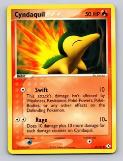 CYNDAQUIL 59/101 C HIDDEN LEGENDS POKEMON NM - Image 1