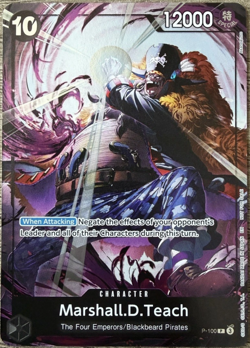 One Piece TCG Marshall D. Teach P-100 – Event Pack Vol.8 – NM - Image 1