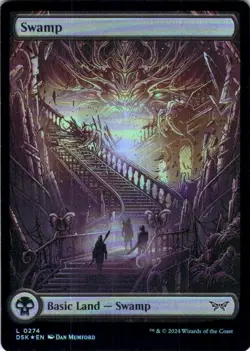 MTG Swamp (0274) - Full Art (274) | NM Foil | Duskmourn (DSK) - Image 2