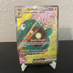 Pokemon TCG Iono's Bellibolt EX Full Art Ultra Rare Holo Card 172/159 - Image 1