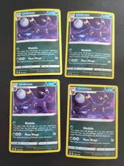 Pokemon TCG Umbreon SWSH129 Black Star Promo Card Evolving Skies Blister x 4 - Image 1