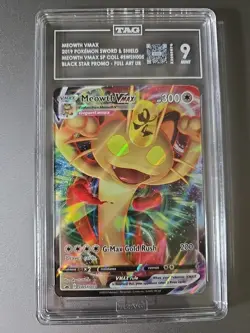 Pokemon Meowth VMAX SWSH005 SWSH: Sword & Shield Promo Cards Holo TAG 9 - Image 1