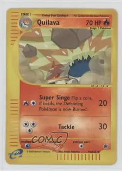 Quilava Reverse Foil Pokemon e-Card Series Expedition #91 2002 - Image 1