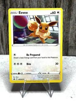 Eevee SWSH212 SWSH: Black Star Astral Radiance Promo Card Cosmo Holo - Image 1