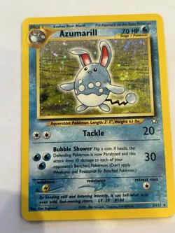 Azumarill 2/111 Holo Rare Neo Genesis Lightly Played Pokemon Card - Image 1