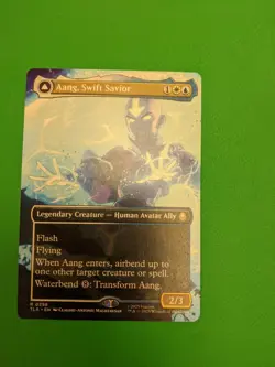 Aang, Swift Savior (0298) (Borderless) Avatar: The Last Airbender Foil - Image 1