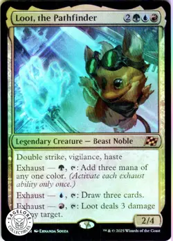 MTG Loot, the Pathfinder (212) | NM Foil | Aetherdrift (DFT) - Image 1