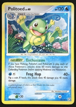 Politoed 12/146 Holo Pokemon Legends Awakened LP - Image 1