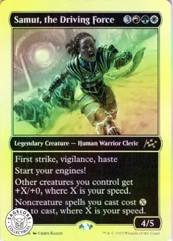 MTG Samut, the Driving Force (First-Place) (492) | NM Foil | Aetherdrift (DFT) - Image 1