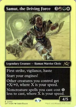 MTG Samut, the Driving Force (First-Place) (492) | NM Foil | Aetherdrift (DFT) - Image 2