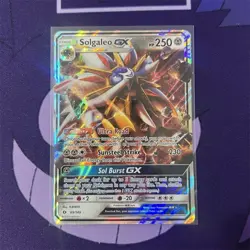 Pokemon Solgaleo GX Full Art Ultra Rare Holo 89/149 250 HP SM Base Set 230 - Image 1