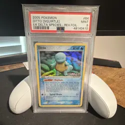 Pokemon Ditto (Squirtle) EX Delta Species 064/113 Reverse Foil PSA 9 English - Image 1