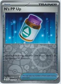 N'S PP UP 153/159 *REVERSE HOLO* Journey Together Pokemon English NM - Image 1