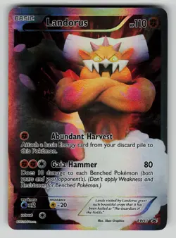 Landorus - BW43 Black And White Promo Pokemon Holo LP- - Image 1