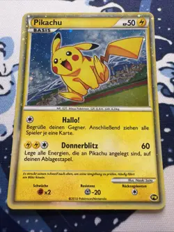 Pokemon Pikachu PW6 Holo Promo Pikachu World Collection German 2010 - Image 1