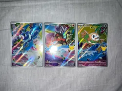 Pokemon First Partner Illustration Collection | Gen 7 Starters | Set NM Alola - Image 2