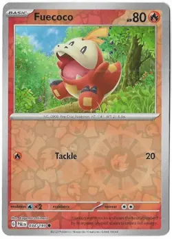 Fuecoco [Reverse Holo] #34 Pokemon Paldea Evolved - Image 1