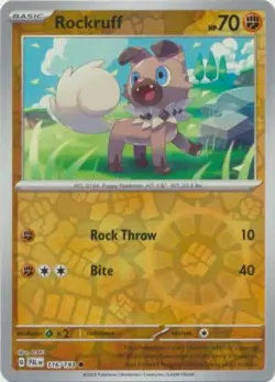 Rockruff [Reverse Holo] #116 Pokemon Paldea Evolved - Image 1