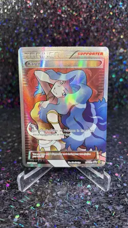 Karen XY177A - LP - Alternate Art PROMO Pokemon TCG - Image 1