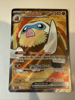 Mamoswine ex 174/159 Journey Together Full Art Pokemon TCG Near Mint - Image 1