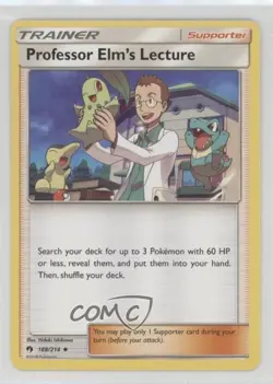 Professor Elm's Lecture Pokemon Sun & Moon Lost Thunder #188 - Image 1
