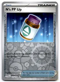 N's PP Up 153/159 Uncommon Journey Together Pokemon Reverse Holo Near Mint - Image 1