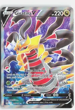 Giratina V 185/196 Ultra Rare Lost Origin Pokemon Near Mint - Image 1