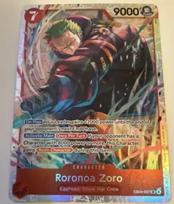 One Piece Roronoa Zoro EB04-007 SR ENGLISH OP15 - Image 2