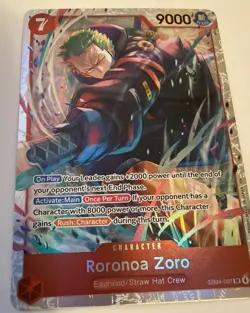 One Piece Roronoa Zoro EB04-007 SR ENGLISH OP15 - Image 3