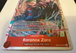 One Piece Roronoa Zoro EB04-007 SR ENGLISH OP15 - Image 5