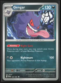 Gengar Uncommon SV: Paldean Fates 057/091 NM Pokemon Card - Image 1