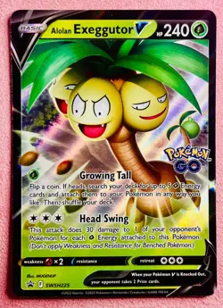 Alolan Exeggutor V SWSH225 | Sword & Shield Promo | Pokemon TCG Card | LP - Image 1