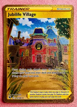Jubilife Village 212/189 Gold Rare Astral Radiance | 2022 Pokemon TCG Card | NM - Image 1