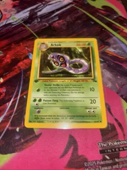 Pokemon Card 1st Edition Arbok 31/62 Fossil WOTC Near MINT TCG - Image 1
