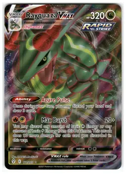 Rayquaza VMAX 111/203 JUMBO CARD Holo VMAX Rare Evolving Skies Pokemon LP - Image 1