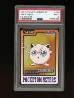 Pokemon PSA 9 Mint Jigglypuff 1997 Bandai Carddass Japanese Card - Image 1