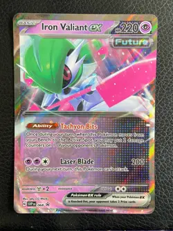 Iron Valiant EX SVP 068 Black Star Promo Card (Pokemon) Half Art - Image 1