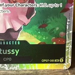 Bandai One Piece Stussy OP07-085 500 Years Foil Super Rare Character Card - Image 4