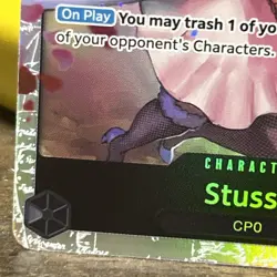 Bandai One Piece Stussy OP07-085 500 Years Foil Super Rare Character Card - Image 5