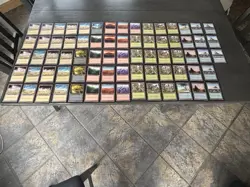 MTG Basic Lands Lot Mirage Vintage 73 MP - Image 1