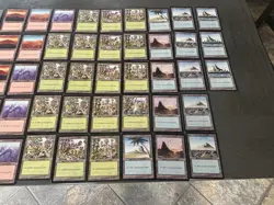 MTG Basic Lands Lot Mirage Vintage 73 MP - Image 2