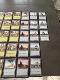 MTG Basic Lands Lot Mirage Vintage 73 MP - Image 5