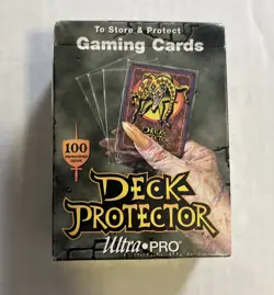 Deck Protector Ultra Pro 100 Clear Sleeves New Sealed Joker Box 1995 Vintage - Image 1