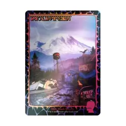 WOTC MtG Magic the Gathering Mountain (1655) (Rainbow Foil) (R) (Foil) NM - Image 1