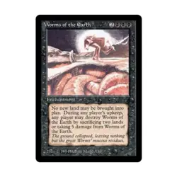 WOTC MtG The Dark Worms of the Earth (R) EX - Image 1