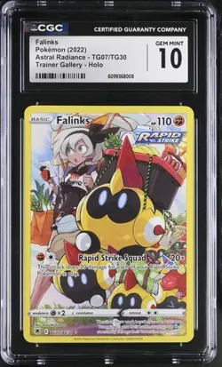 CGC Gem Mint 10: Falinks (TG07/TG30) Pokemon Astral Radiance (EN) - Image 1