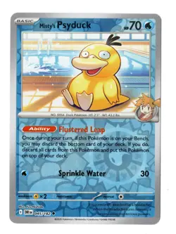 Misty's Psyduck 045/182 Uncommon Destined Rivals Pokemon Reverse Holo Near Mint - Image 1