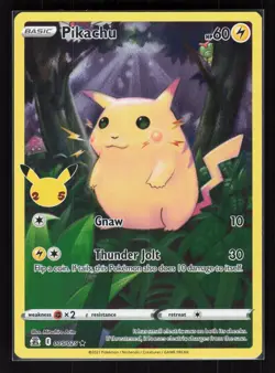 Pikachu Holo Holo Rare Pokemon Celebrations 005/025 NM - Image 1