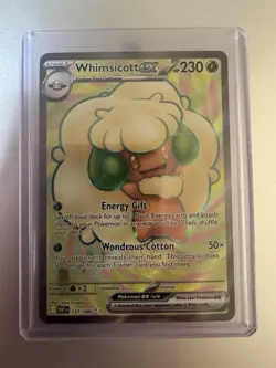 Pokemon Whimsicott EX 157/086 Ultra Rare 2025 TCG White Flare - Image 1