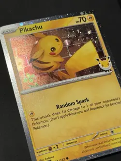 Pikachu 51/162, 2026 Pokemon Day Stamped Cosmos Holo Promo, NM Double swirl - Image 3